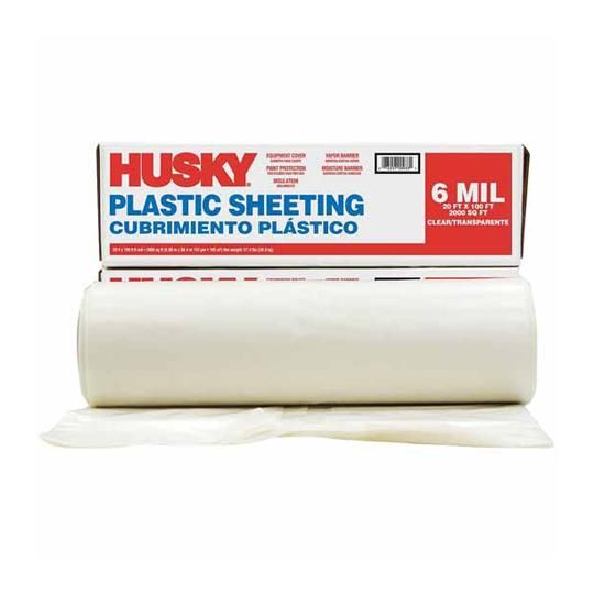 6 mil x 20' x 100' Polyethylene Sheeting