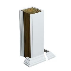 4" x 8-1/2' Smooth Square Column Clad