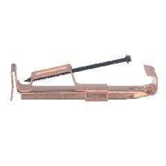 5" K-Style Copper Hidden Hanger with Screw for Straight Back Gutter