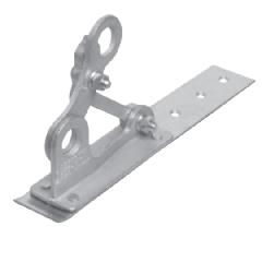 #124 x 2" x 12" Mullane Fitrite Mini-Protector Bronze Fence Bracket for 2 Pipes