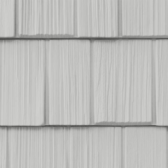 Northwoods&reg; Single 9" Staggered Rough-Split Vinyl Shake Siding