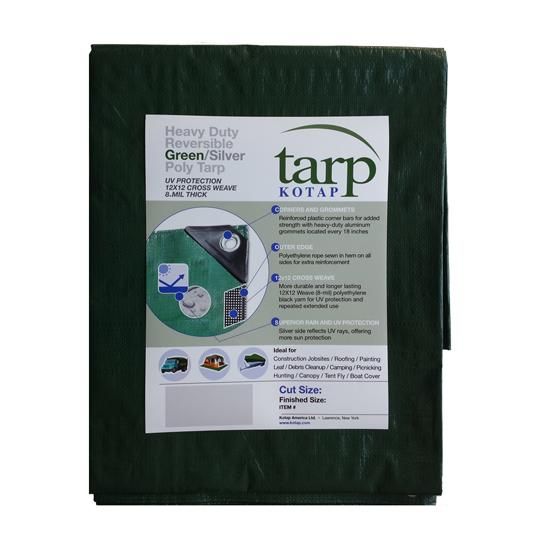 8 mil x 20' x 30' Heavy-Duty Reversible Poly Tarp