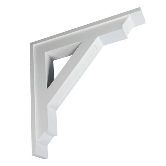 32" P x 32" H x 6" W Flat Smooth Bracket