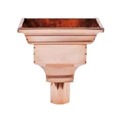 #14 Copper Conductor Head with 4" Oval Outlet