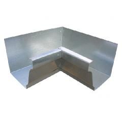 26 Gauge 5" K-Style Inside Galvanized Steel 90&deg; Box Miter