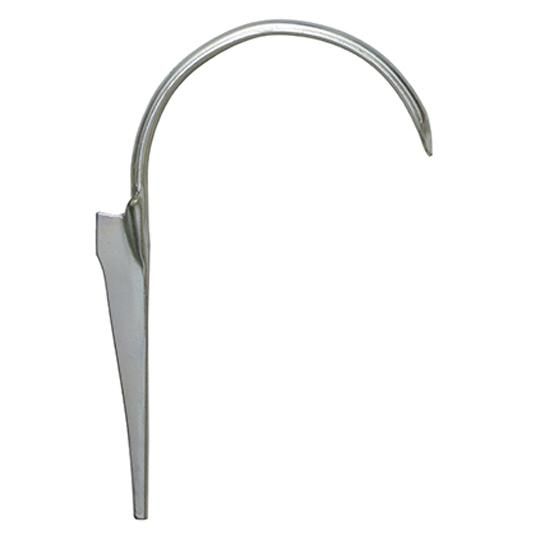 3" Round Galvanized Steel Sickle Hook for Wood