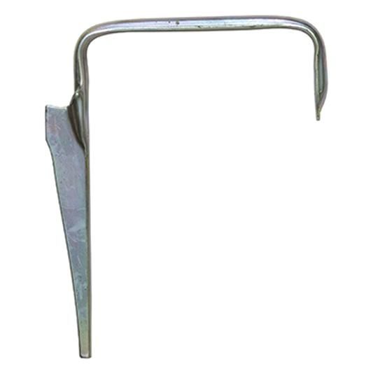 2" x 3" Square Galvanized Steel Sickle Hook for Wood