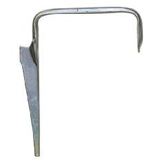 2" x 3" Square Galvanized Steel Sickle Hook for Wood