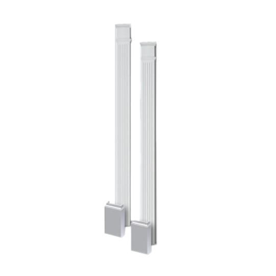 5-1/4" x 82" Fluted Pilaster with Two-Piece Adjustable Plinth