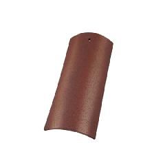 10" Straight Barrel Mission Top Clay Roof Tile