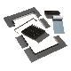 EDL Aluminum Shingles/Shakes Flashing Kit for Deck-Mounted Skylight