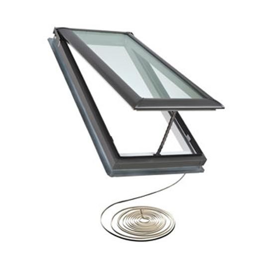 Electric "Fresh Air" Deck-Mounted Skylight with Aluminum Cladding & Laminated Low-E3 Glass