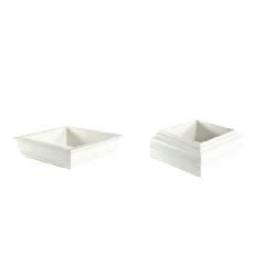 6" Square Poly Tuscan Capital & Base