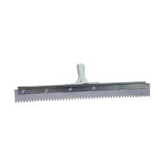 18" Serrated Edge Floor Squeegee with 3/8" V-Notch