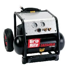 4 Gallon 2.5 HP Low RPM (1,725 RPM) Single Tank Compressor