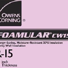 3" x 16" x 96" FOAMULAR&reg; 25CW Extruded Polystyrene (XPS) Rigid Foam Insulation with Cavity