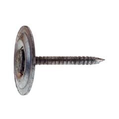 2-1/2" Grip-Cap&reg; Ring Shank Round Metal Cap Nails - 50 Lb. Box