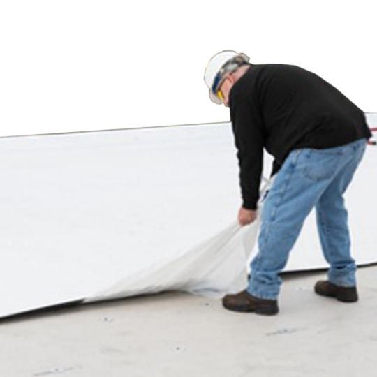 60 mil 10' x 100' TPO Peel & Stick Reinforced Membrane