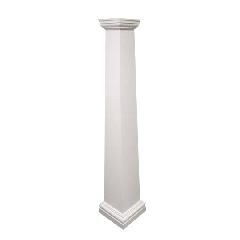 10" x 10' Fiberglass Cast Plain Square Column