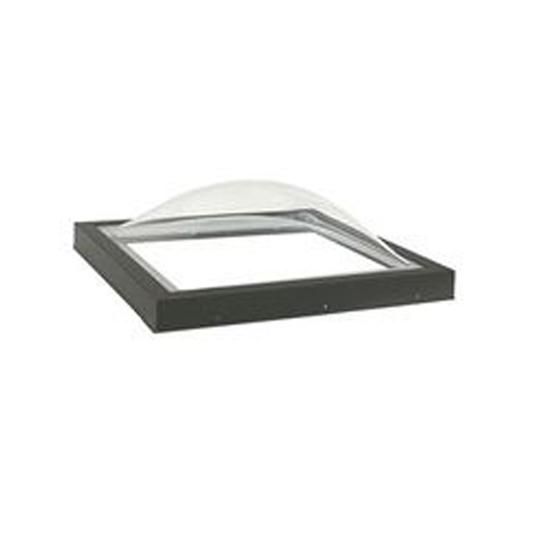 Commercial Fixed Curb-Mounted Skylight with Aluminum Cladding & Clear Over Clear Glass