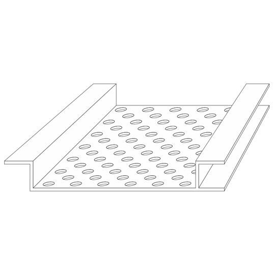 4" x 8' EZ Vent Continuous Soffit Vent