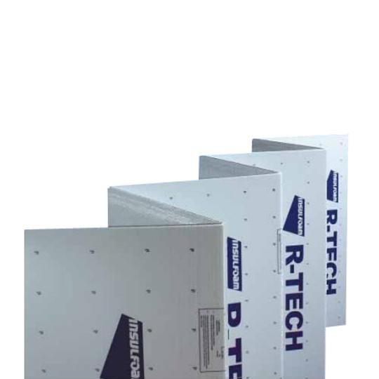 3/8 x 2' x 4' R-TECH&reg; High Density Fanfold with Adhered Metallic Reflective Facer