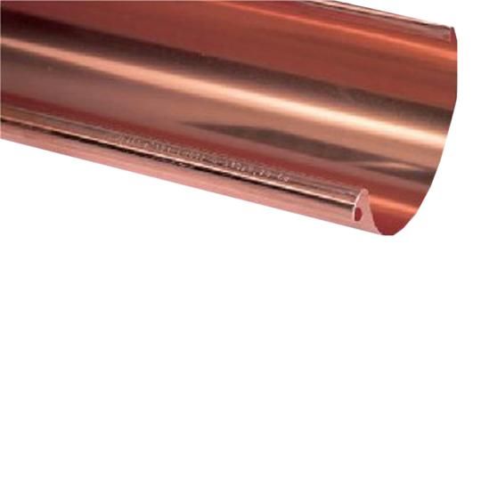 18 Oz. 6" x 20' EuraCraft Half Round Copper Gutter