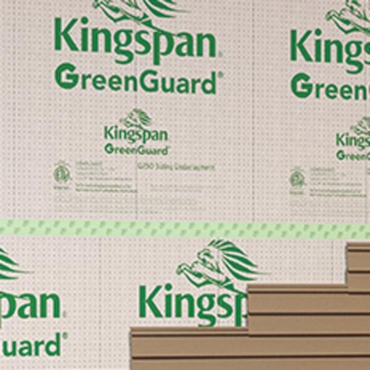 1/4" x 4' x 50' GreenGuard&reg; Q250 Fanfold Siding Underlayment