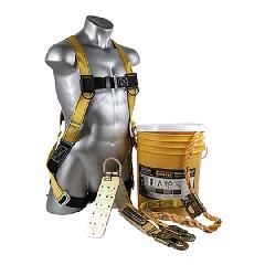 Bucket of Safe-Tie - Temper Reusable Anchor & 25' Vertical Lifeline Assembly