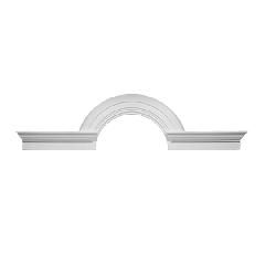 10" Decorative Half-Round Arch with Flankers