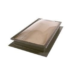 22.5" x 22.5" Hurricane Self Flashing Bronze/Clear Skylight with Bronze Frame