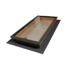 22.5" x 46.5" Tile Glass Bronze/Clear Skylight with Bronze Frame