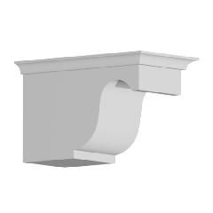 4-7/8" x 8" x 8" Decorative Dentil Block Bracket