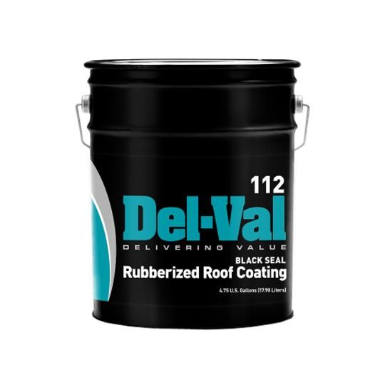 Del-Val Black Seal Rubberized Coating - 5 Gallon Pail