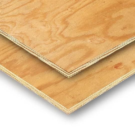 1/2" x 4' x 8' 3-Ply CDX Plywood