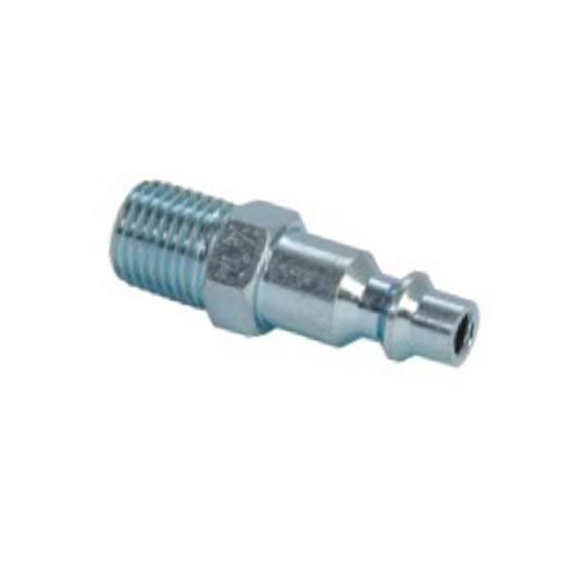 1/4" Industrial Steel Plug (2-Piece) with 1/4" Male NPT Thread