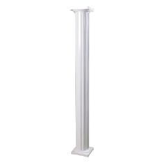 6" x 10' Fluted Round Column with Standard Cap & Base