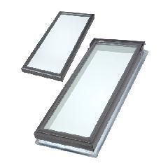 Fixed Deck-Mounted Skylight with Aluminum Cladding, Laminated Low-E3 Glass & White Solar Blackout Blind