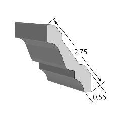 2-3/4" x 16' Crown Moulding