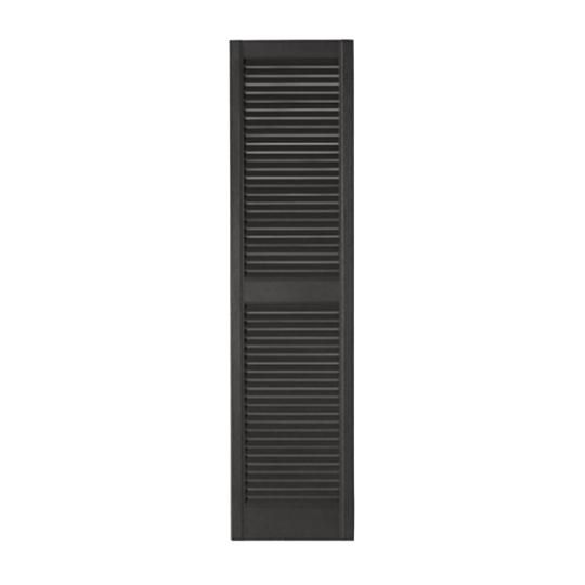 12" x 59" Standard Open Louvered Shutters - Regular Style