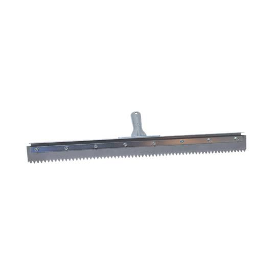 24" Serrated Edge Floor Squeegee with 3/8" V-Notch