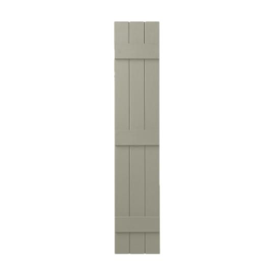 11" x 31" Board & Batten Standard 3-Board Shutters - Closed Style