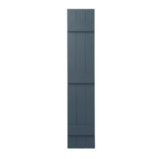 11" x 47" Board & Batten Standard 3-Board Shutters - Closed Style