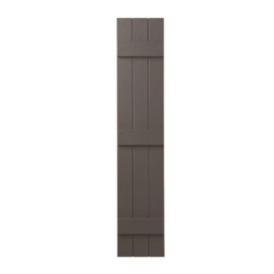 11" x 63" Board & Batten Standard 3-Board Shutters - Closed Style