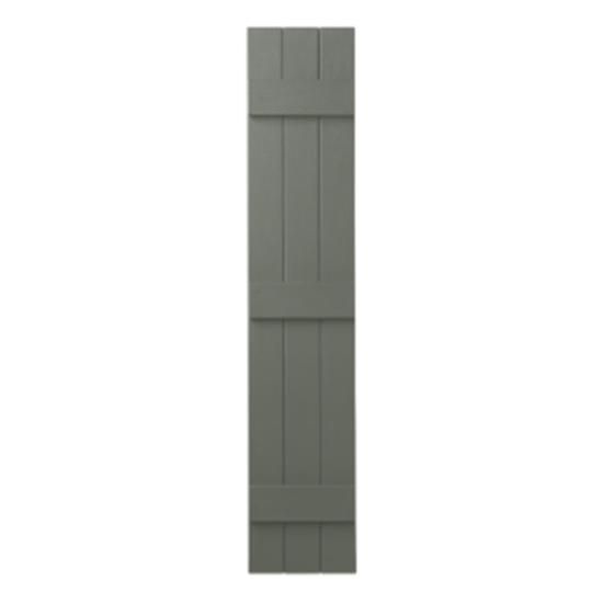 11" x 71" Board & Batten Standard 3-Board Shutters - Closed Style