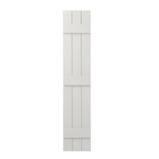 11" x 81" Board & Batten Standard 3-Board Shutters - Closed Style