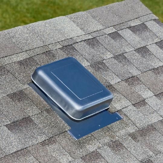 MasterFlow&reg; RV50A Series Aluminum Square-Top Metal Utility Vent with Round Throat