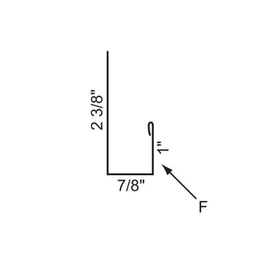 28 Gauge x 10'2" J-Channel