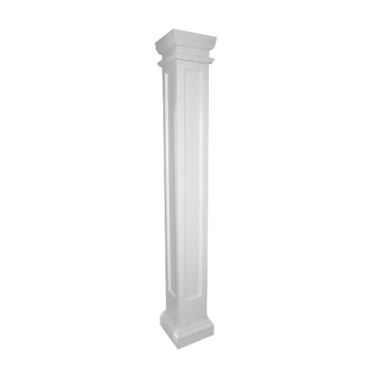 8" x 8' Plain Square PermaLite&reg; Column