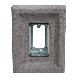 Cultured Stone Double Receptacle Stone Piece Grey